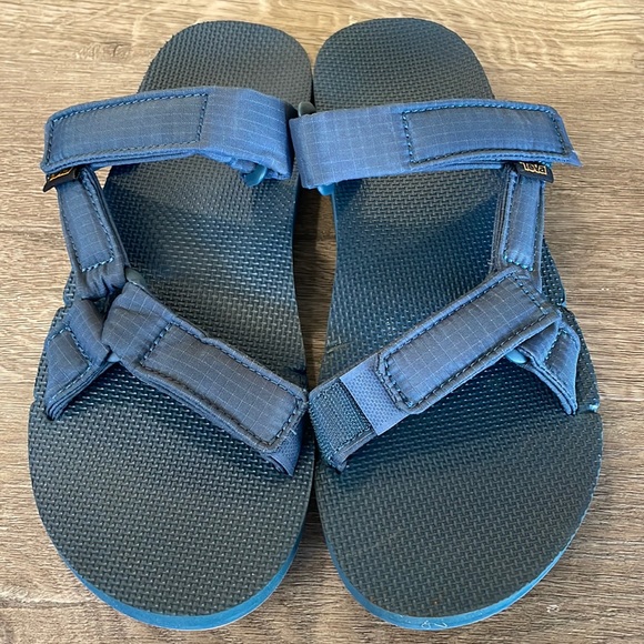 NEW Mens TEVA UNIVERSAL SLIDE RIPSTOP TEXTILE Indigo Sz 9 WATER STRAP SANDALS main image 5